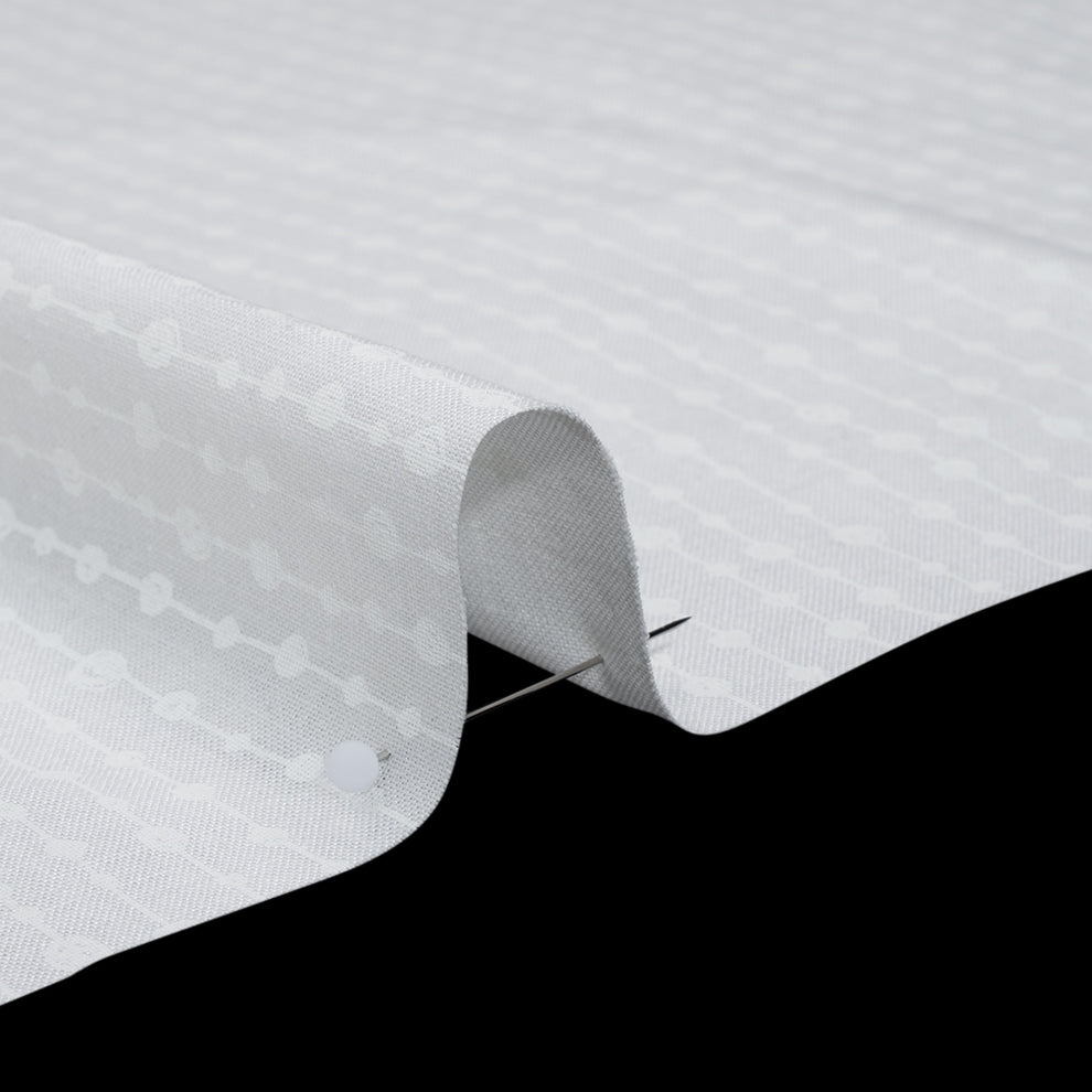 Basically Black & White By Patrick Lose for Northcott Fabrics – Beaded String - White on White