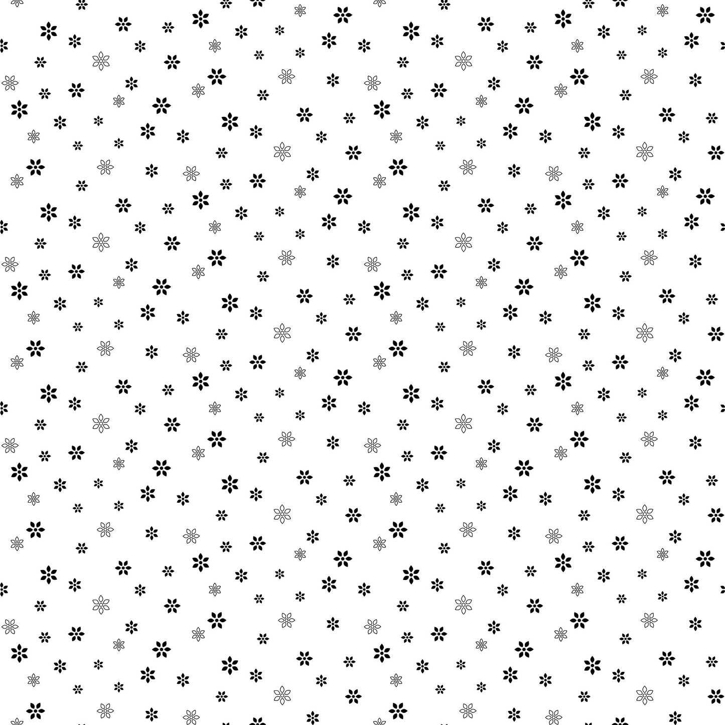 Soho Basic Blossoms White quilting fabric by Patrick Lose for Northcott Fabrics β crisp white floral print, 100% cotton, 43/44 inches wide