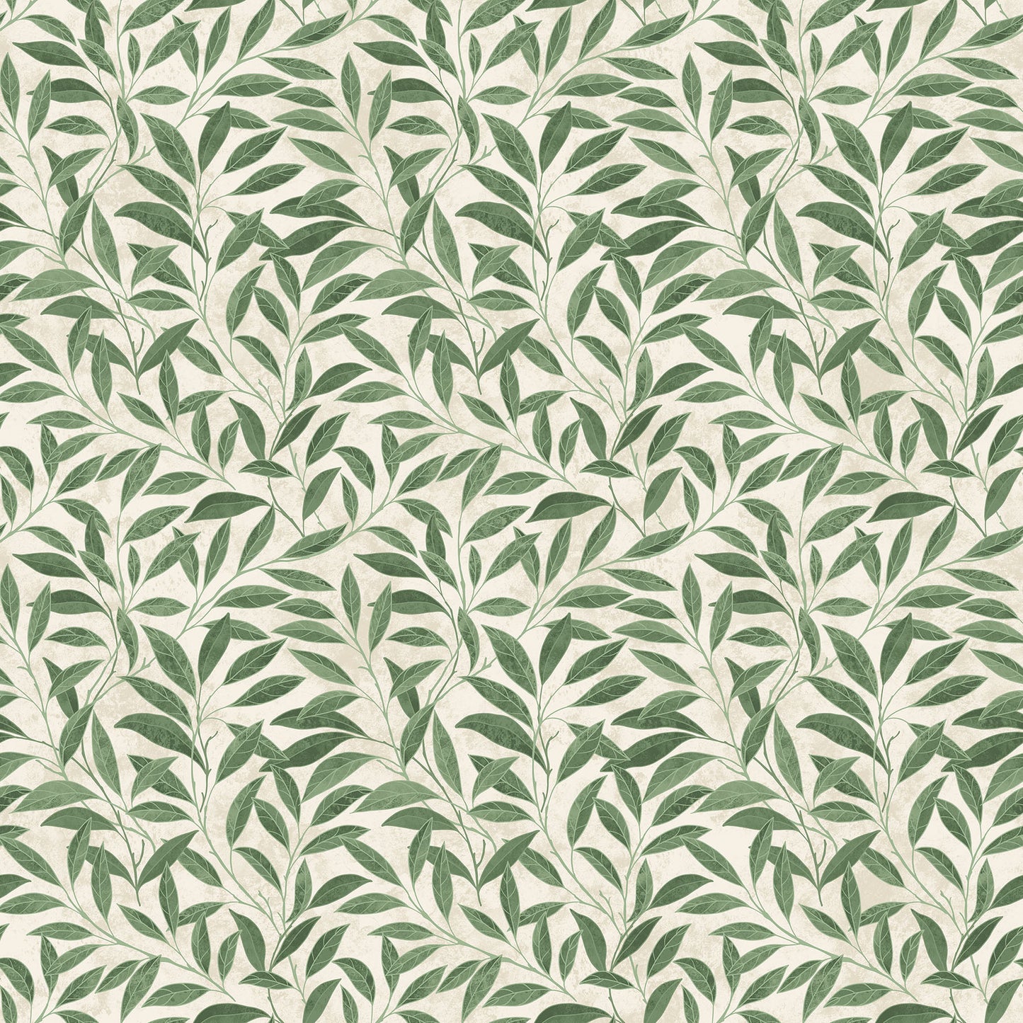 Pomegranate Leaves fabric in cream by Northcott Studios - 100% cotton quilting fabric featuring woodland leaf print