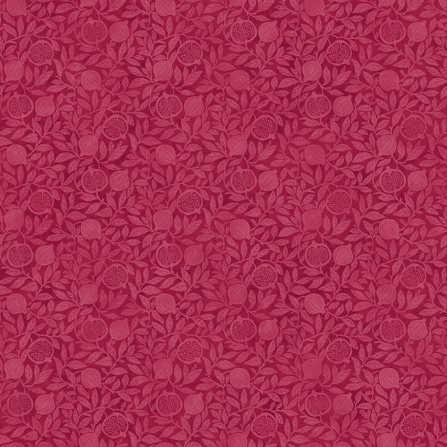 Pomegranate Pom Blender fabric in red by Northcott Studios - 100% cotton quilting fabric featuring tonal pomegranate print