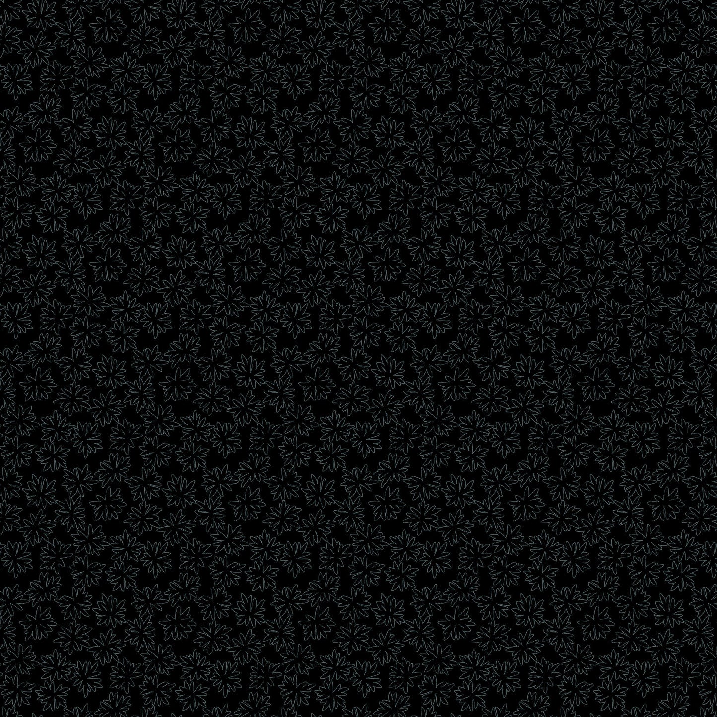 Tender Floral Outline fabric in smoke by Pippa Shaw for Figo Fabrics - 100% cotton quilting fabric featuring outlined floral print