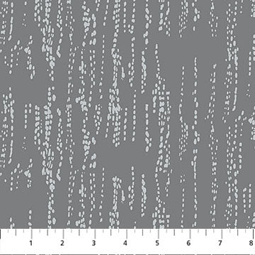Grass Patch Gray: Seasons Basics Grass Patch Gray fabric featuring grass texture pattern on gray background by Ghazal Razavi for Figo Fabrics