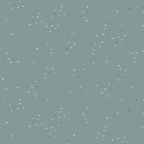 Adventale Twinkle Little Stars fabric in sky by Katarina Roccella for Art Gallery Fabrics - 100% cotton quilting fabric featuring festive Christmas star print