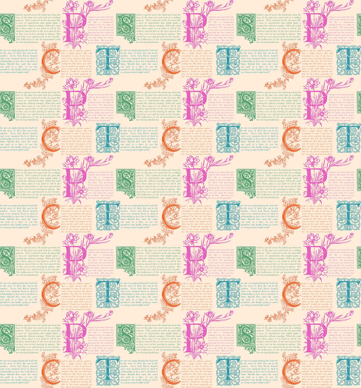 Allegory Prose fabric in candy by Anna Maria Textiles for Northcott Fabrics - 100% cotton quilting fabric 43/44 inches wide
