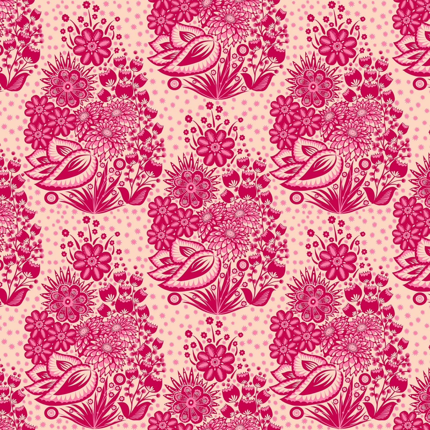 Overdressed By Anna Maria Textiles for Northcott Fabrics - Totem - Red