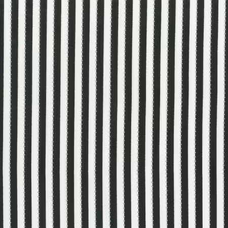 Black and white vertical stripe cotton fabric by Jacqueline De Jonge for Anthology Fabrics