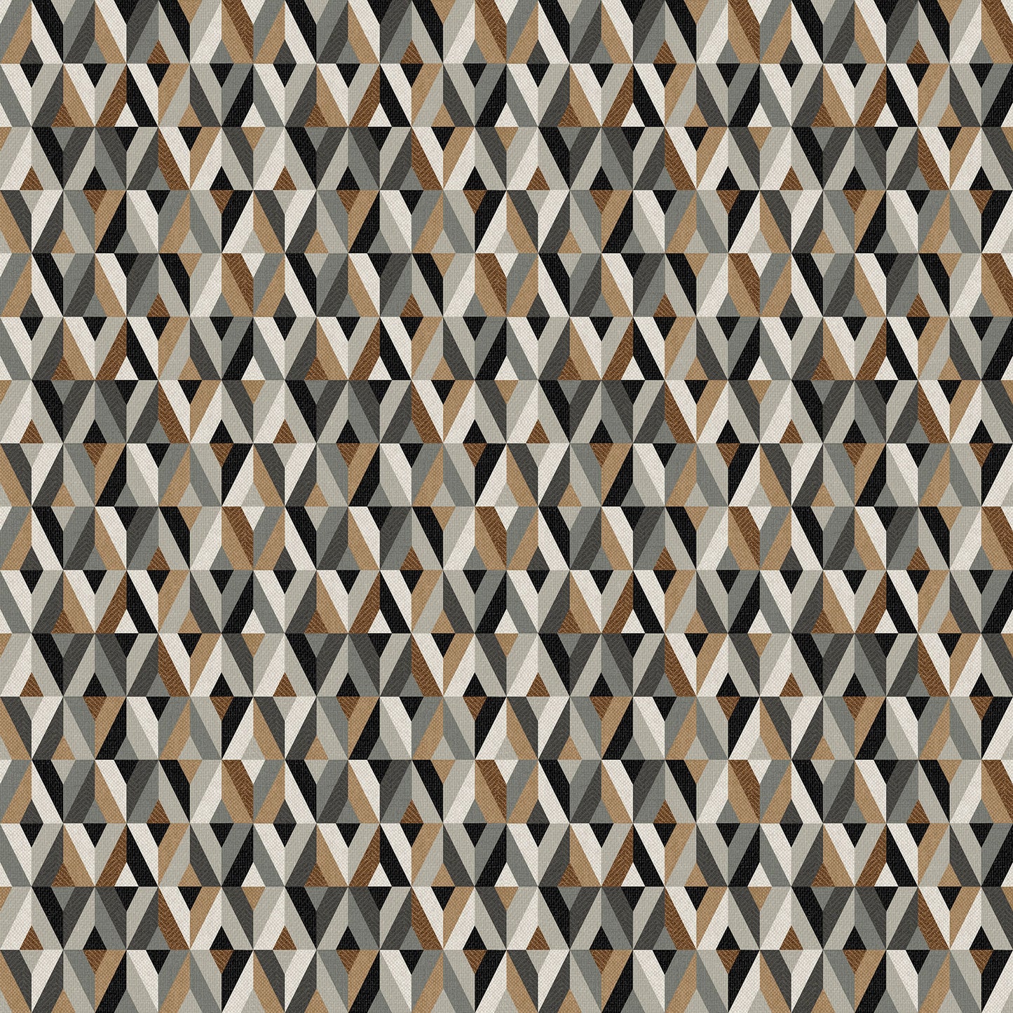 Haberdashery Diamonds fabric in gray multi by Deborah Edwards for Northcott Fabrics - 100% cotton quilting fabric featuring geometric diamond print