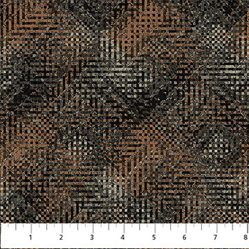 Haberdashery Tweed fabric in black multi by Deborah Edwards for Northcott Fabrics - 100% cotton quilting fabric featuring textured tweed print
