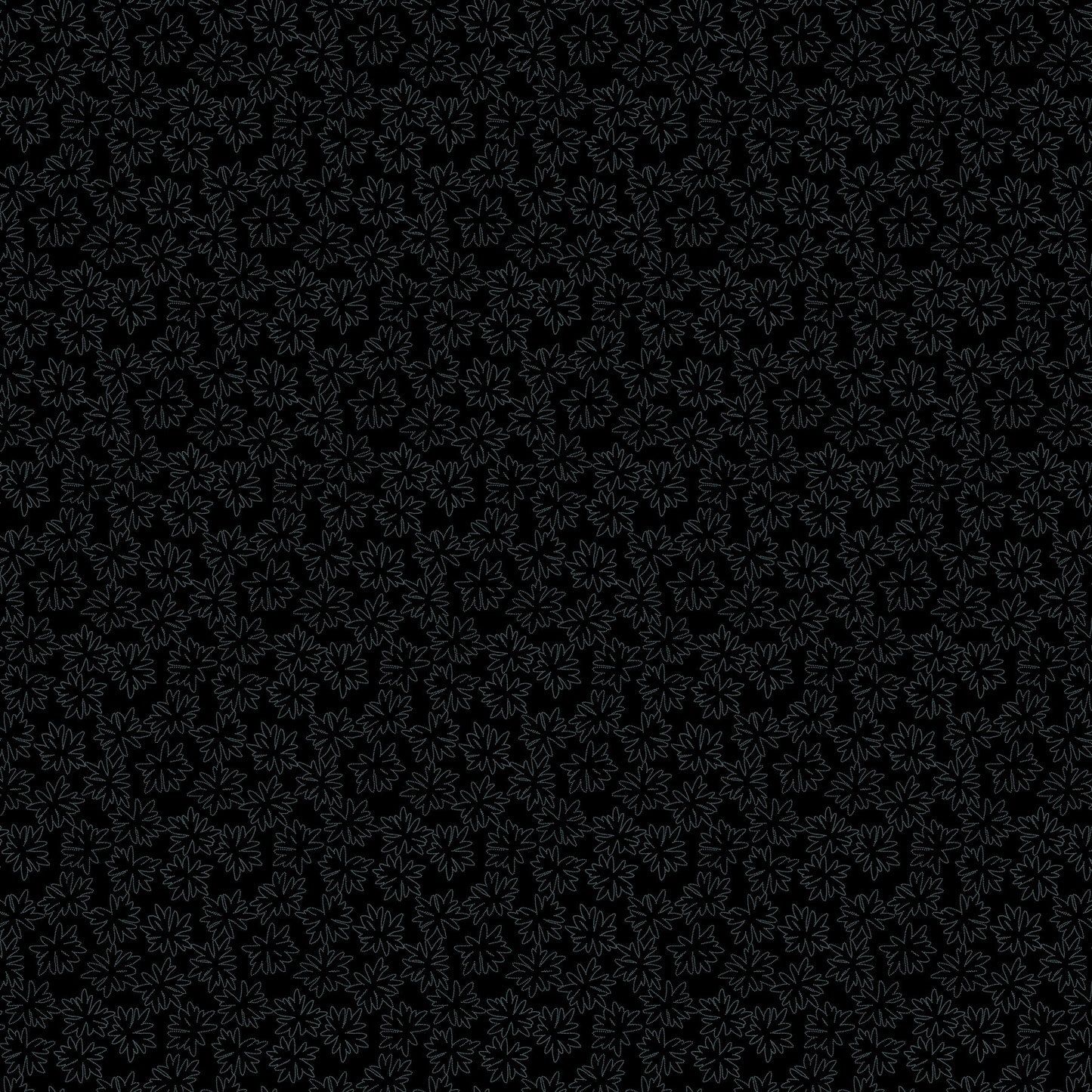 Tender Floral Outline fabric in smoke by Pippa Shaw for Figo Fabrics - outlined floral print