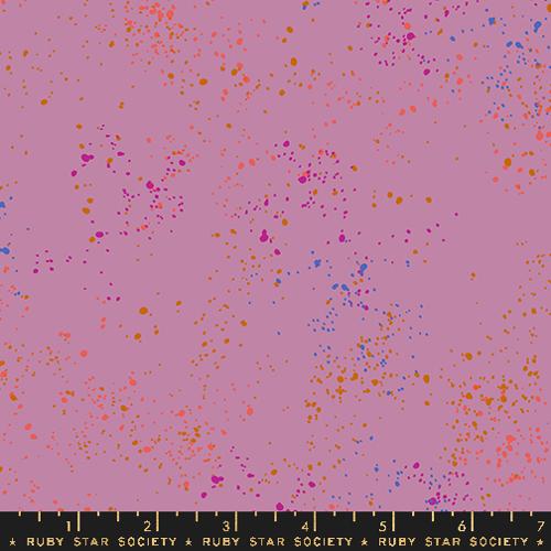 Ruby Star Society Speckled fabric in Lupine purple with white speckles - basic blender quilting cotton by Rashida Coleman Hale"