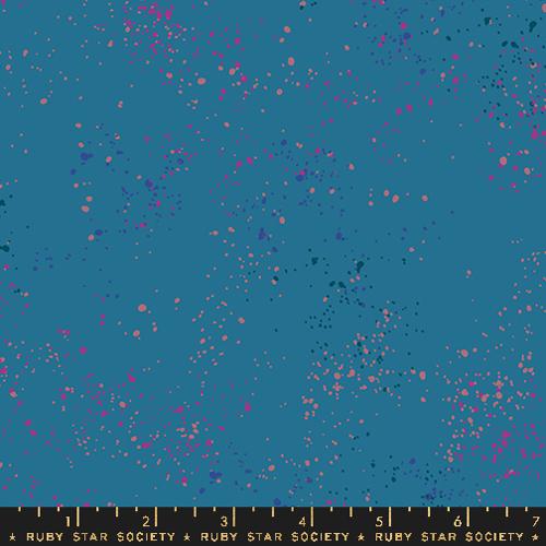 Speckled fabric in chambray by Rashida Coleman Hale for Ruby Star Society - 100% cotton quilting fabric featuring tonal speckled blender print