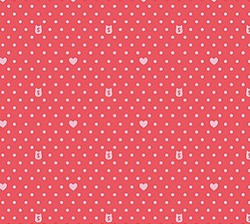 Squishmallows red polka dot quilting fabric by Northcott Fabrics, 100% cotton 43/44 inch wide