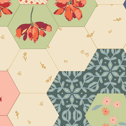 Summer Homestead by Sewcial Bee Collective — Garden Dream 108" Wide Back