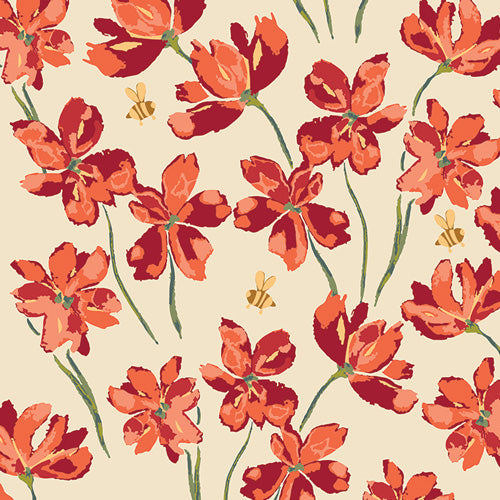 1 yard bright modern fabric
