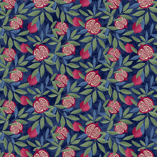 Pomegranate By Northcott Studios Pomegranate - Navy Multi