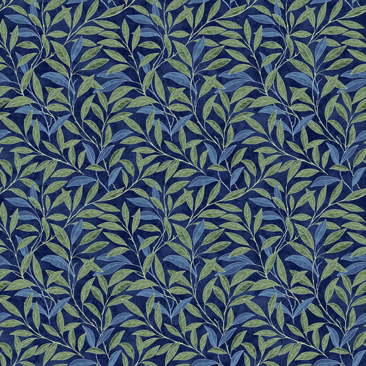 Pomegranate By Northcott Studios Leaves - Navy