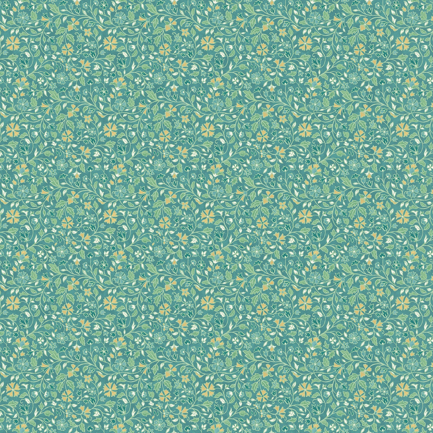 Mariposa by Elena Belokrinitski for Northcott - Small Trail - Teal Multi