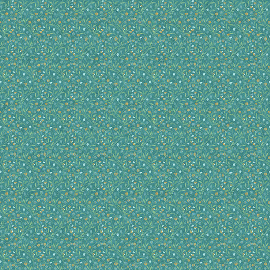 Mariposa by Elena Belokrinitski for Northcott - Mini Trail - Dk Teal Multi