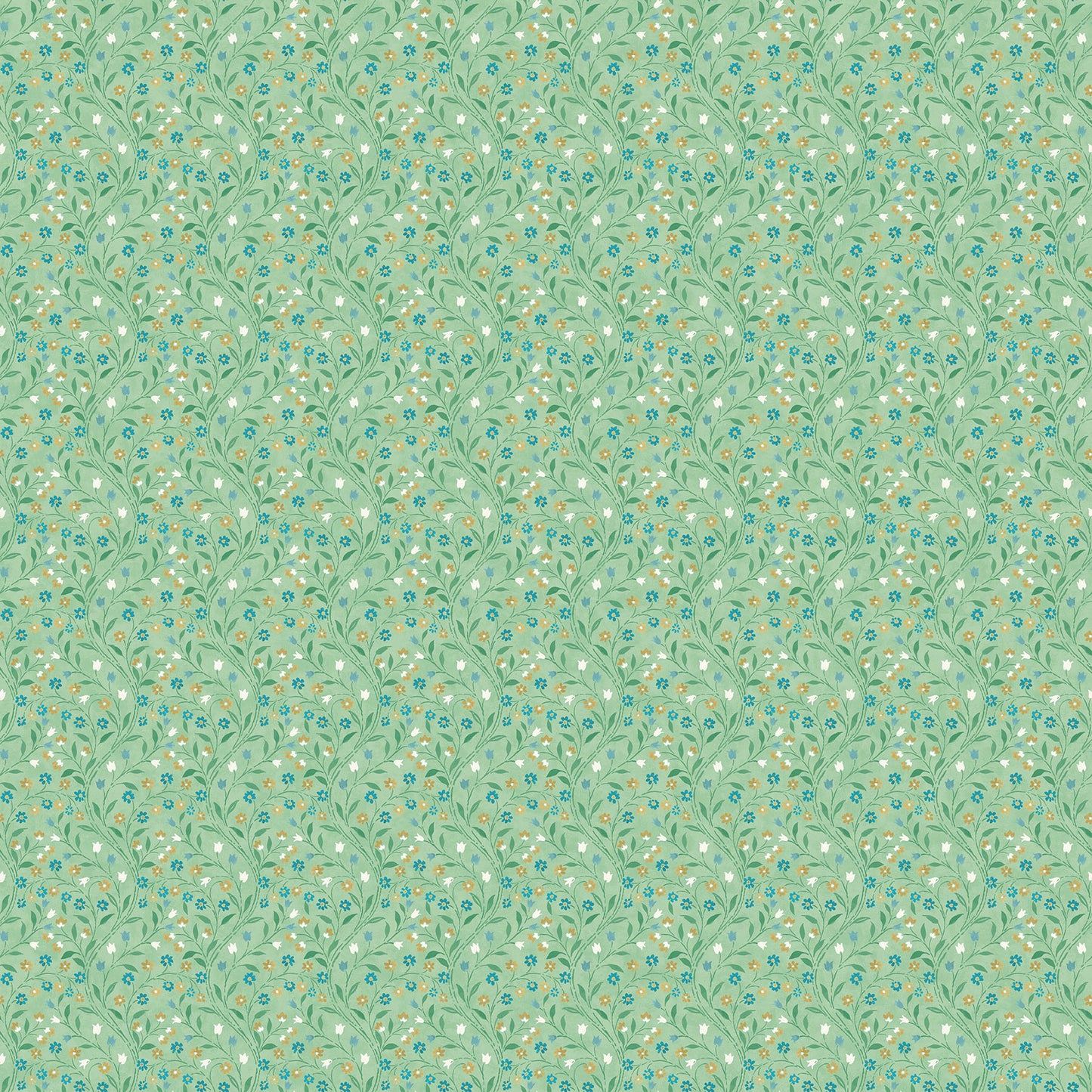 Mariposa by Elena Belokrinitski for Northcott - Mini Trail - Green Multi