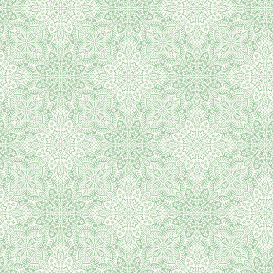 Mariposa by Elena Belokrinitski for Northcott - Tonal Mandala - Lt Green