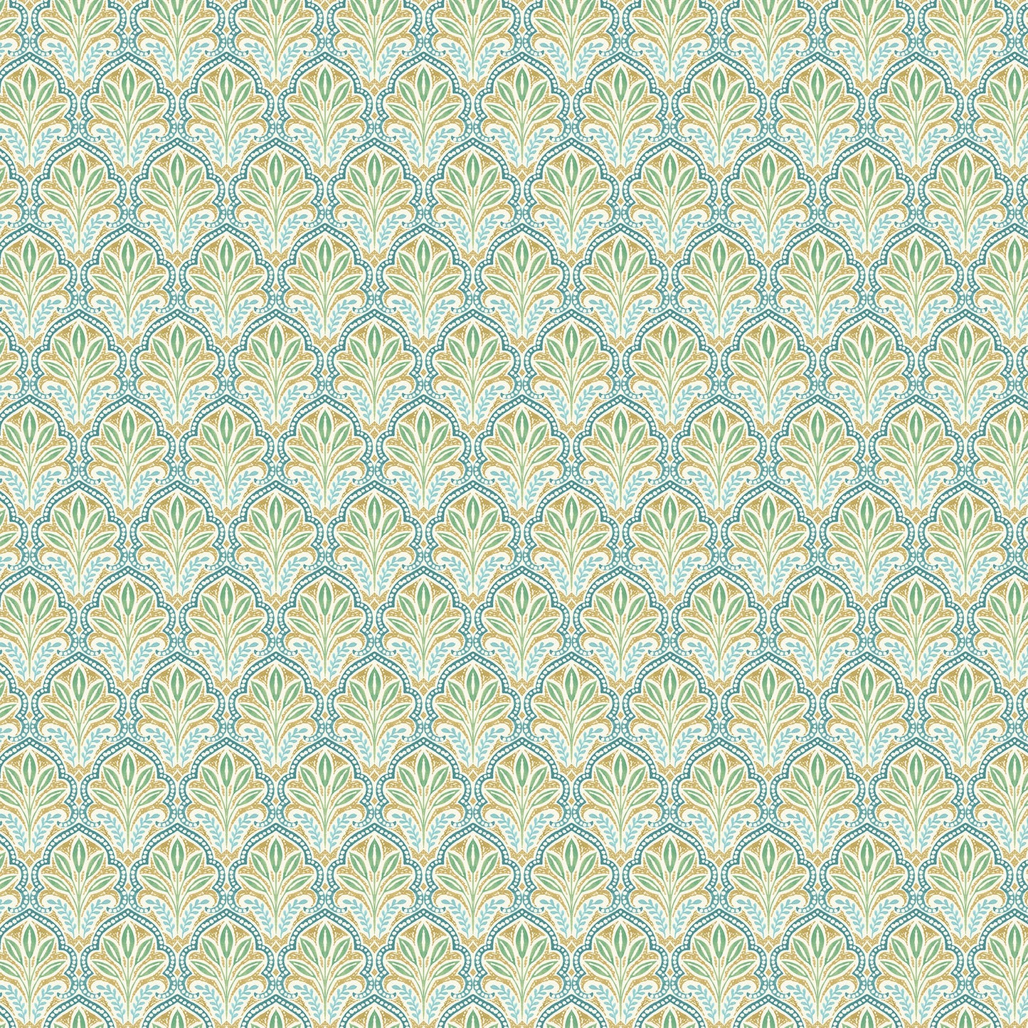 Mariposa by Elena Belokrinitski for Northcott - Multi Scallop - Yellow Multi