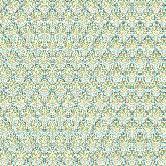 Mariposa by Elena Belokrinitski for Northcott - Multi Scallop - Yellow Multi