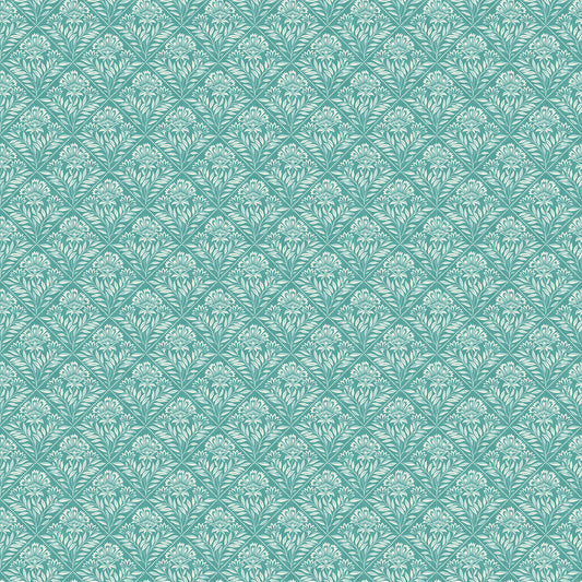 Mariposa by Elena Belokrinitski for Northcott - Tonal Scallop - Lt Teal