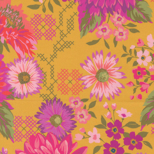 Parlor Crystal Manning for MODA Happy Blooms Dijon