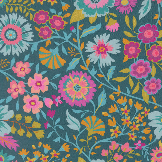 Parlor Crystal Manning for MODA Wild and Free Peacock