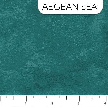 Toscana Basics Aegean Sea solid blender fabric in rich blue-green tone by Northcott
