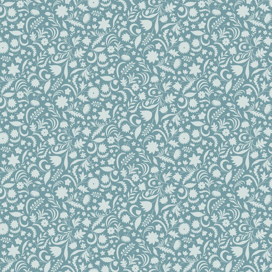 Tender By Pippa Shaw for Figo Fabrics  Plant Silhouettes - Mint