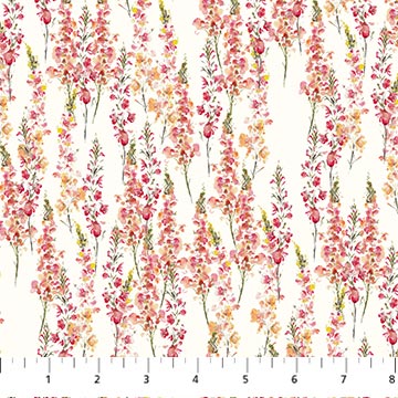 Flourish by Hina Mirza for Figo Cone Flowers - Cream
