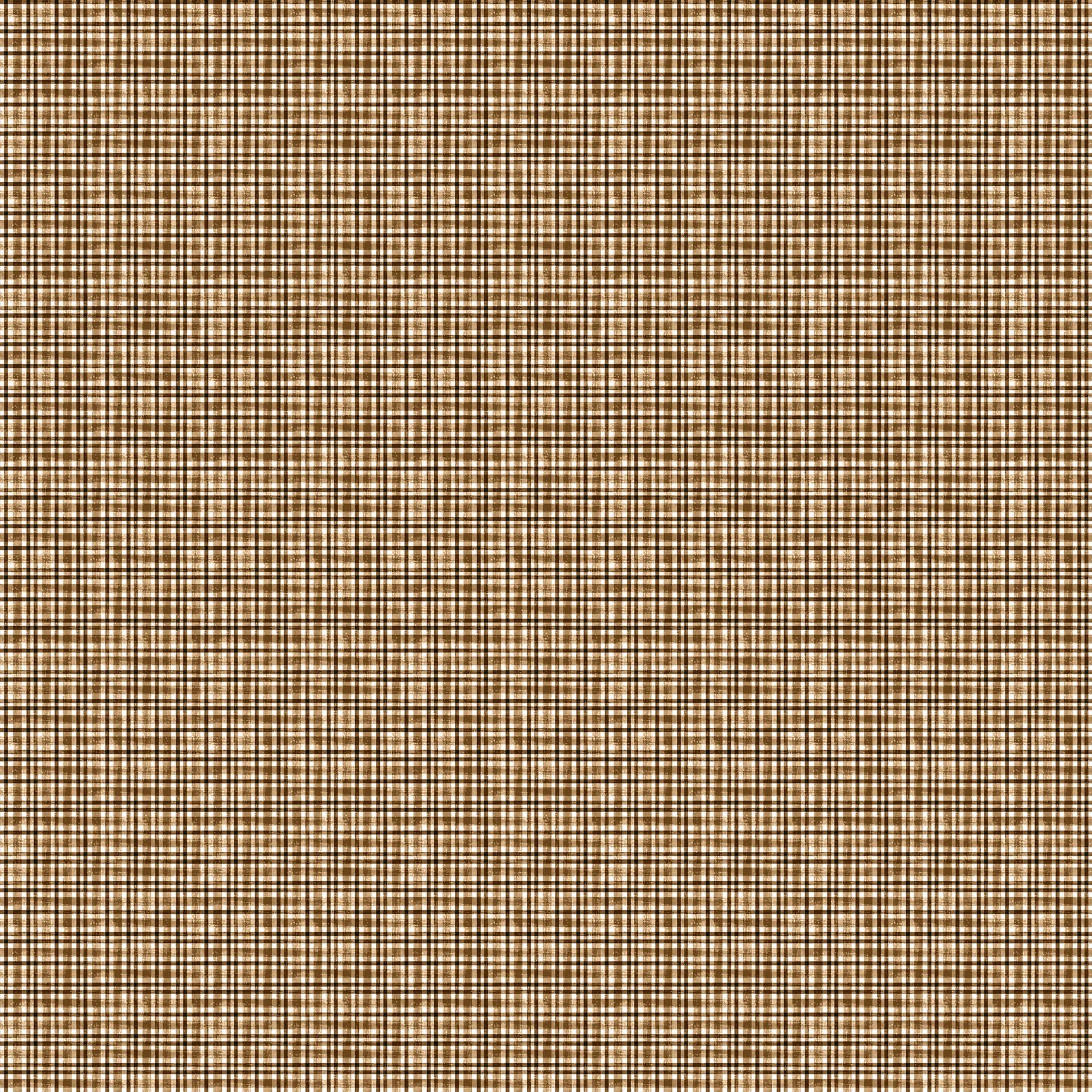 Check from Snowbound by Figo Fabrics for Northcott — caramel check print quilting cotton 10" square
