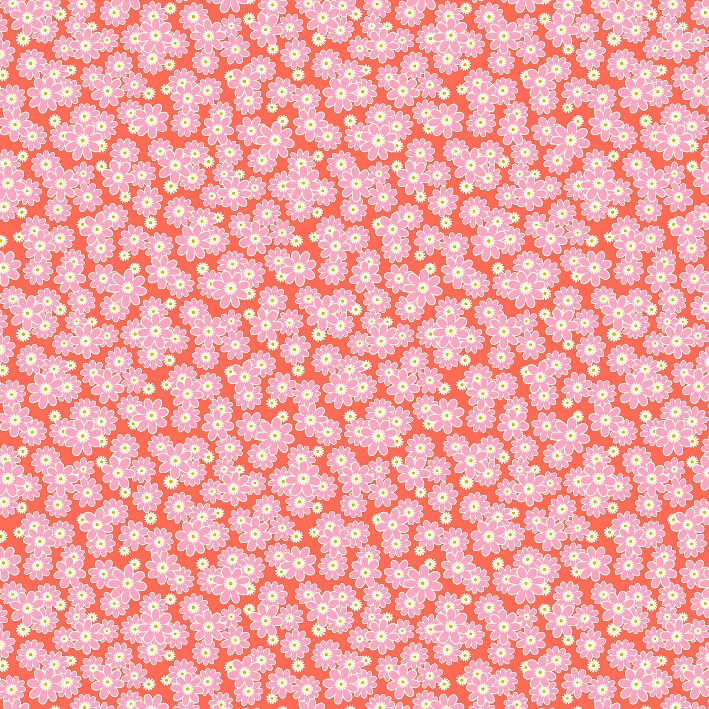 Daisy Crush by Heather Bailey for Figo - Clementine  - 8 SKUs' Hand-Cut Half Yard Bundle