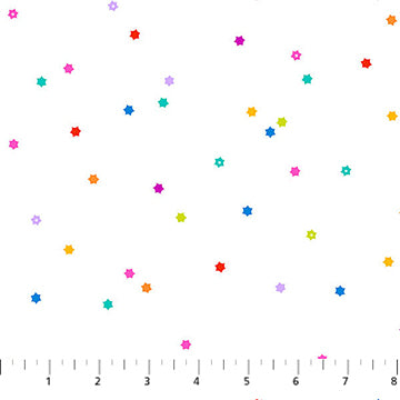 Seasons - Basics for Figo Fabrics by Ghazal Razavi  Flowers White