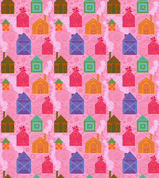 Allegory By Anna Maria Textiles for Northcott Fabrics - Storybook - Bubblegum