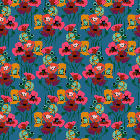 Overdressed By Anna Maria Textiles for Northcott Fabrics - Pouring Poppies - Paint