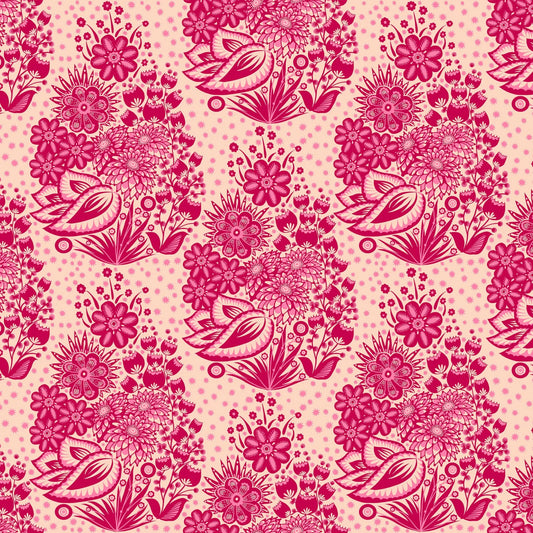 Overdressed By Anna Maria Textiles for Northcott Fabrics - Totem - Red