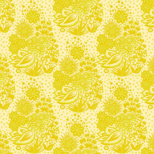 Overdressed By Anna Maria Textiles for Northcott Fabrics - Totem - Yellow