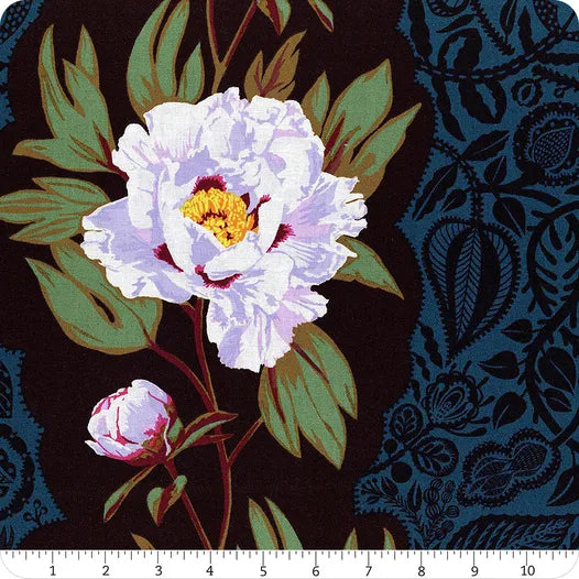 Overdressed Triumph fabric in sink by Anna Maria Textiles for Northcott Fabrics - 100% cotton quilting fabric featuring vibrant geometric print in teal