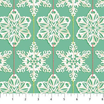 Paperflakes in Country from Cozy Christmas by Anna Maria Textiles for Northcott — warm country-toned holiday quilting cotton
