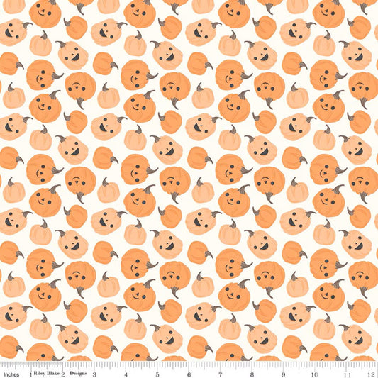 Frank & Friends by My Mind's Eye for Riley Blake — Pumpkins – Cloud
