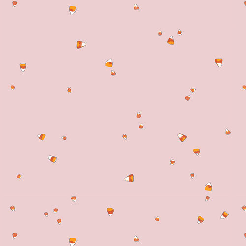 Sweethex from Enshadow by Katrina Rocella — candy corn Halloween print quilting cotton
