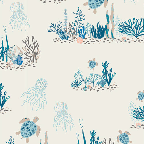Gulf Breeze Turtle Bay fabric by Becca Plymale for Art Gallery Fabrics — 100% premium quilting cotton
