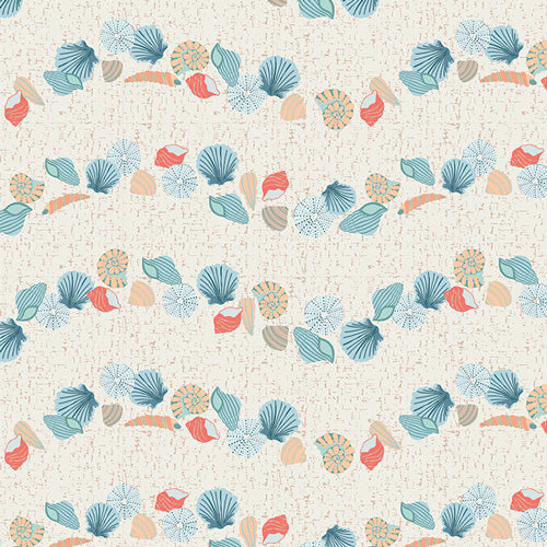 Gulf Breeze Seashell Shores fabric by Becca Plymale for Art Gallery Fabrics — 100% premium quilting cotton
