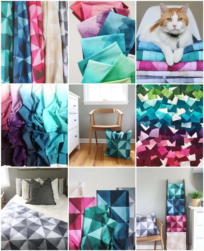 Mystic Ombre fabric collection by Vanessa Christenson for V and Co. for Moda Fabrics - full colour range