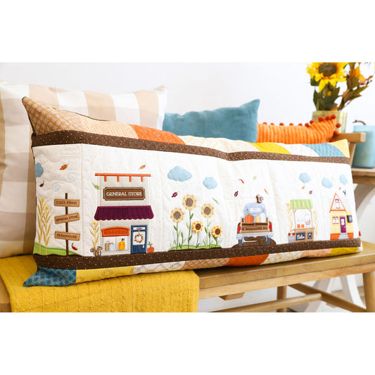 Kimberbell Autumn Acres bench pillow embellishment kit — trims and notions for fall machine embroidery
