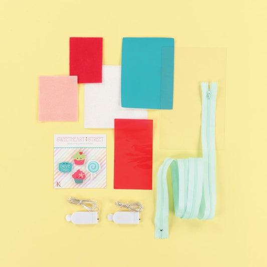 Kimberbell Sweetheart Street Bench Pillow Embellishment Kit