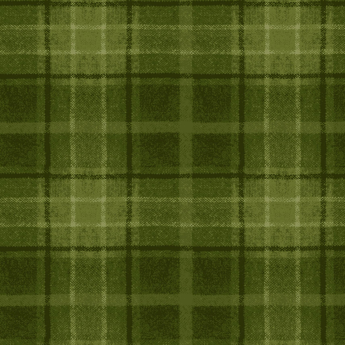 Snowtop Mountain Big Plaid Green flannel fabric by Bonnie Sullivan for Maywood Studios.
