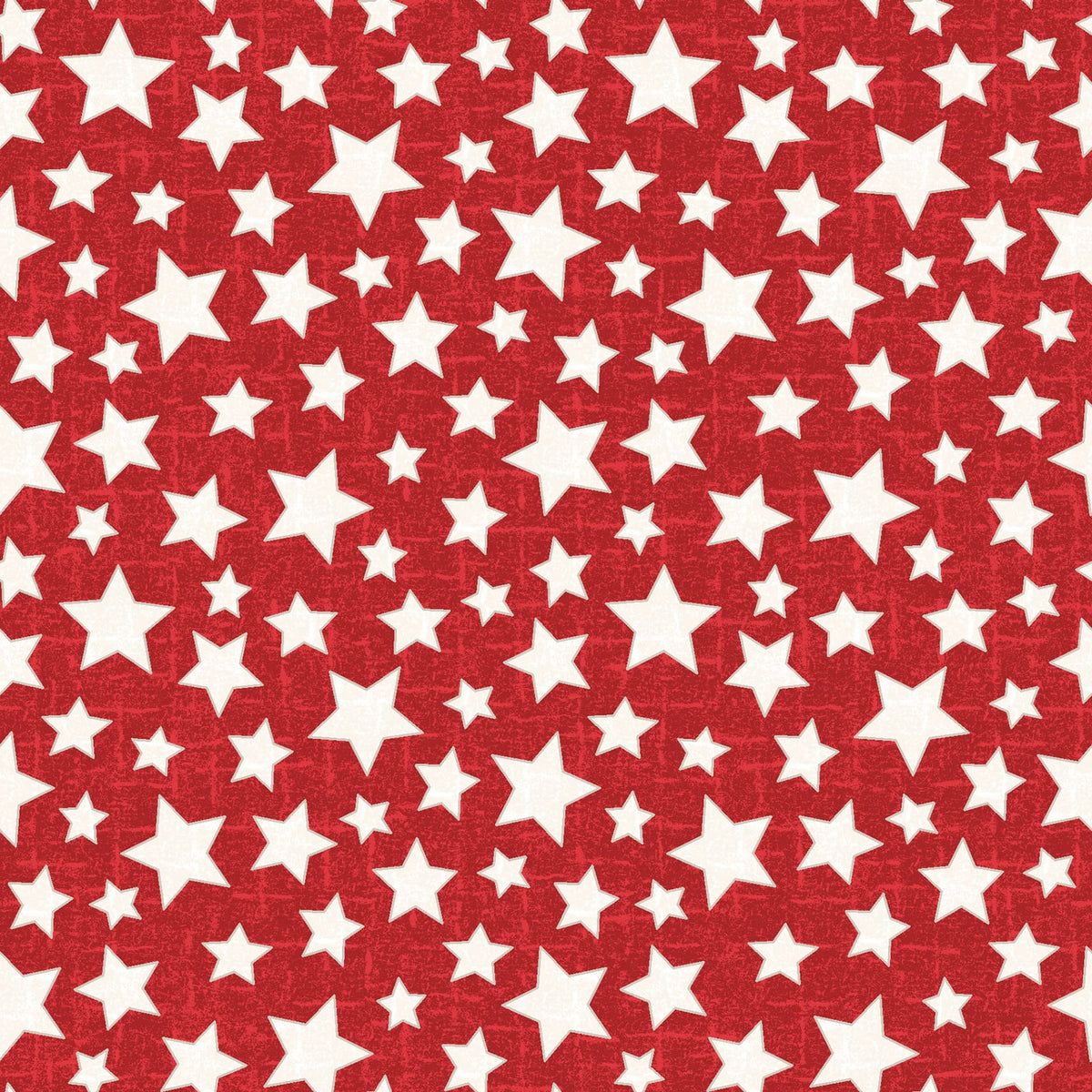 Snowtop Mountain Star Red flannel fabric by Bonnie Sullivan for Maywood Studios.
